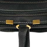 Black Leather Marcie 2-Way Bag