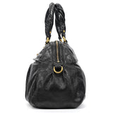 Borsa Twisted Q Baby Aidan in pelle nera