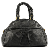 Borsa Twisted Q Baby Aidan in pelle nera