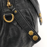 Borsa Twisted Q Baby Aidan in pelle nera