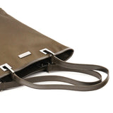 002 1099 Borsa tote in raso kaki