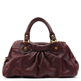 Classic Q 2-Way Bag aus bordeauxrotem Leder