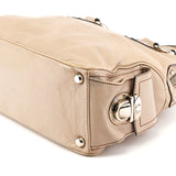Bolso bowling Blake de piel beige
