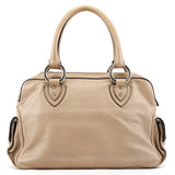 Bolso bowling Blake de piel beige