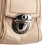 Bolso bowling Blake de piel beige