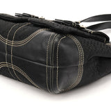 3646 Soho Tote Bag aus schwarzem Signature Canvas