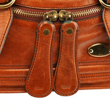 Borsa Bay in pelle marrone