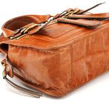 Borsa Bay in pelle marrone