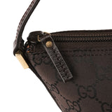 257300 Dark Brown GG Boat Pochette