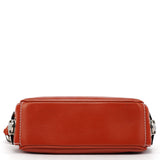 Orange Leather Multi-Pocket Blake Shoulder Bag