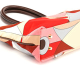 Multi Abstract Geometric Print Tote Bag