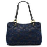 F26246 Campbell Soho tote i marineblåt og sort
