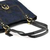 F26246 Campbell Soho tote i marineblåt og sort