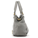 Classic Q Fran 2-way tas van grijs leer