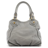 Classic Q Fran 2-way tas van grijs leer