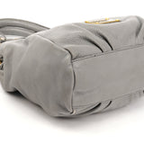 Classic Q Fran 2-way tas van grijs leer