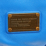 Blue Leather Classic Q Fran 2-Way Bag