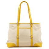 Spring 1999 Yellow Ivory Canapa Canvas Tote Bag