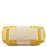 Spring 1999 Yellow Ivory Canapa Canvas Tote Bag