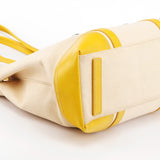 Spring 1999 Yellow Ivory Canapa Canvas Tote Bag