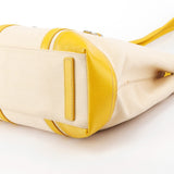 Spring 1999 Yellow Ivory Canapa Canvas Tote Bag