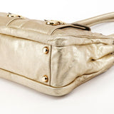 Blake shopper van goudkleurig metallic leer