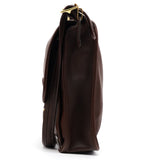 5180 Dark Brown Glove-Tanned Leather Metropolitan 2-Way Briefcase Bag