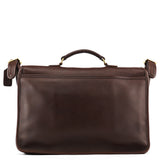 5180 Dark Brown Glove-Tanned Leather Metropolitan 2-Way Briefcase Bag