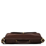 5180 Dark Brown Glove-Tanned Leather Metropolitan 2-Way Briefcase Bag