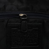 8A71 Black Smooth Leather Hamptons Tote Bag