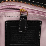 12482 Madeline Turnlock tote i sort læder