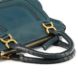 Navy Leather Marcie 2-Way Bag