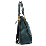 Navy Leather Marcie 2-Way Bag