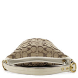 40896 Schultertasche aus Signature Canvas in Beige und Braun
