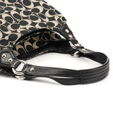 F21881 Borsa hobo Signature in tela Signature grigia e nera