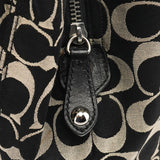F21881 Borsa hobo Signature in tela Signature grigia e nera