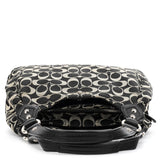 F21881 Borsa hobo Signature in tela Signature grigia e nera
