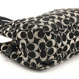 F21881 Borsa hobo Signature in tela Signature grigia e nera