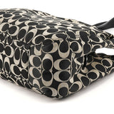 F21881 Borsa hobo Signature in tela Signature grigia e nera
