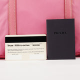 B6242 Bolso tote Tessuto Saffiano de nailon rosa