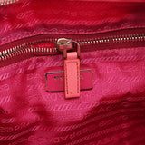 B6242 Bolso tote Tessuto Saffiano de nailon rosa