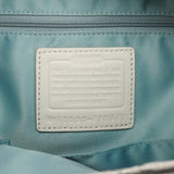 F15677 Borsa tote Hamptons in tela Signature argento metallizzato