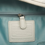 F15677 Borsa tote Hamptons in tela Signature argento metallizzato