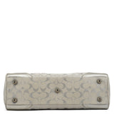 F15677 Borsa tote Hamptons in tela Signature argento metallizzato
