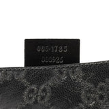 005 1785 Black Calfskin GG Embossed Shoulder Bag
