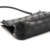 005 1785 Black Calfskin GG Embossed Shoulder Bag