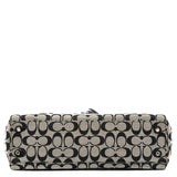 F13068 Grey Black Signature Canvas Hamptons Tote Bag