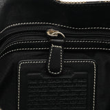 6091 Signature Clip hobo i gråt og sort Signature canvas
