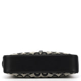 6091 Signature Clip hobo i gråt og sort Signature canvas