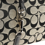 6091 Signature Clip hobo i gråt og sort Signature canvas
